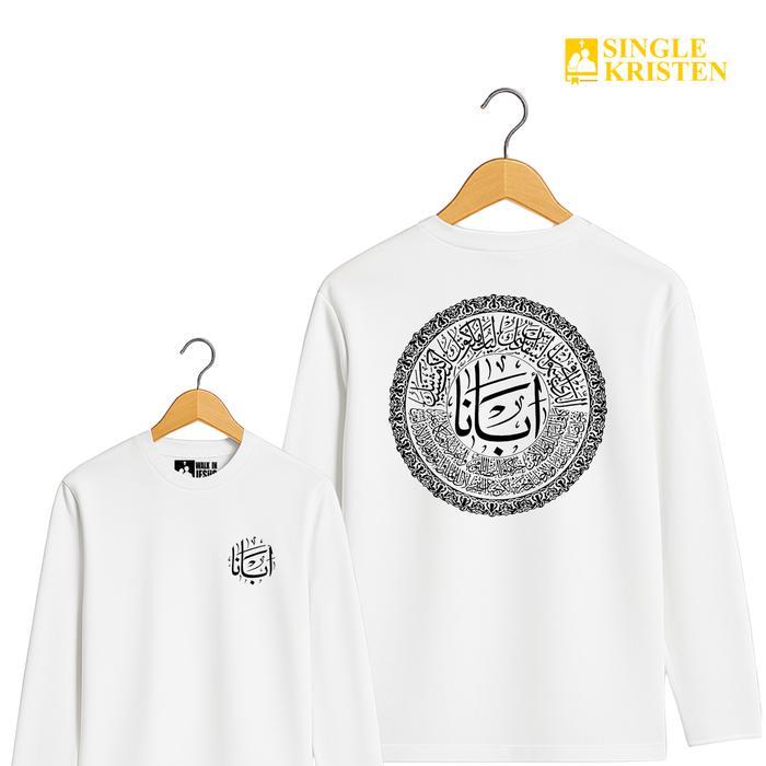 Terbaru Doa Bapa Kami (Tulisan Arab Versi 1-Ka) - Kaos Rohani - Premium & High Quality - Single