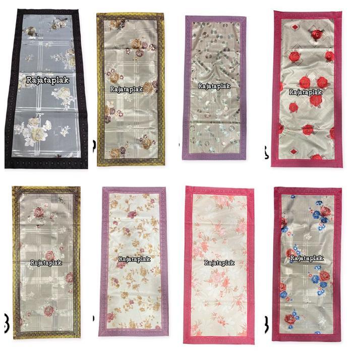 Taplak Meja Tamu Anti Air 3D Renda Sultan Tebal 50x110cm - Brand Name Lace