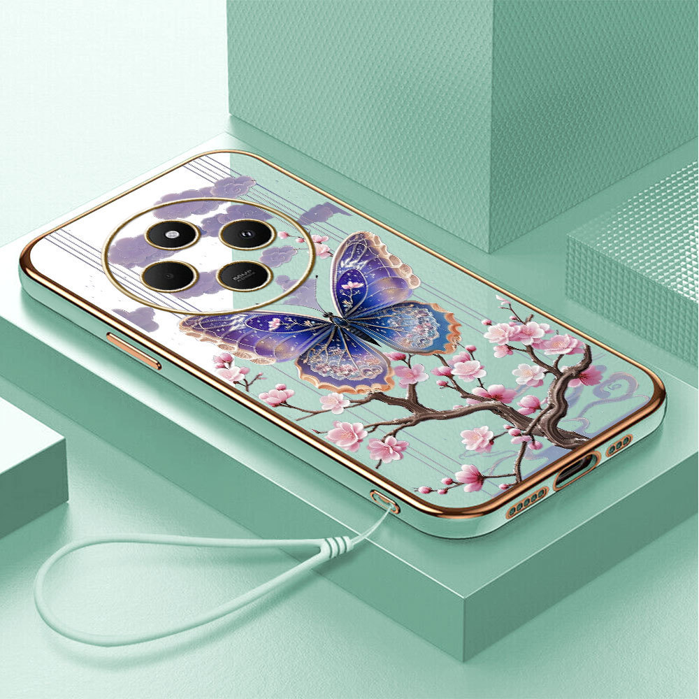 Casing Hp Untuk Xiaomi Redmi 14C Poco C75 Lokal Stock Lanyard Gratis Phone Case Softcase Kesing Cass