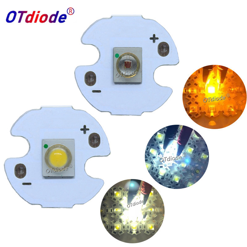 10pcs 3W SemiLedS High Power LED Chip light Diode emitter White 6000-6500K Warm White 3000-3200K