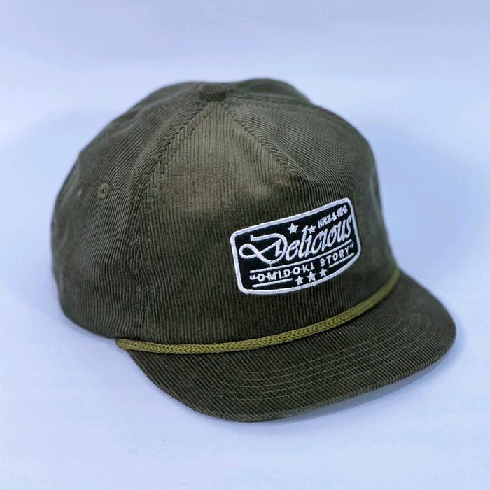 l419- Topi Rope Hat Corduroy Omidoki Topi Bisbol Corduroy Visor Pendek
