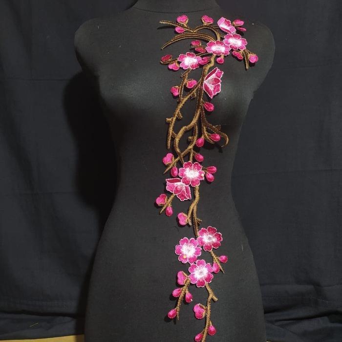 jq41- Renda Bordir Bunga Sakura