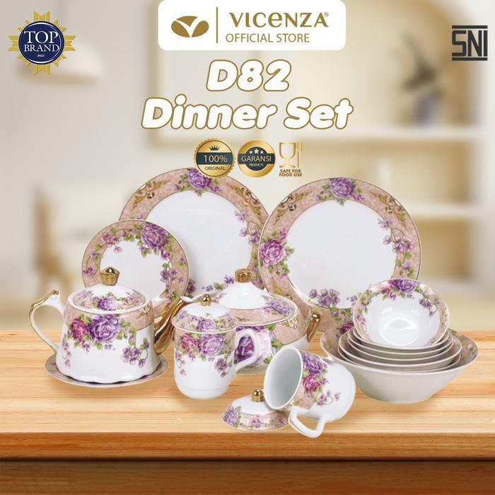 Vicenza Perlengkapan Makan Set D82 Magnolia