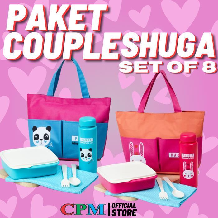 Cpm Paket Couple Shuga Set Of 8 ( Shuga Biru 1 Set & Shuga Pink 1 Set )