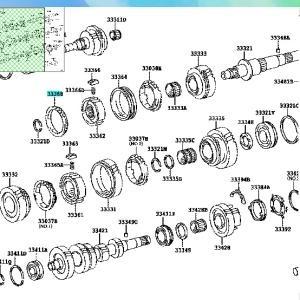 Ring Sinkromis Synchronizer Ori No 2 33368-0Kiix Innova Hilux Fortuner