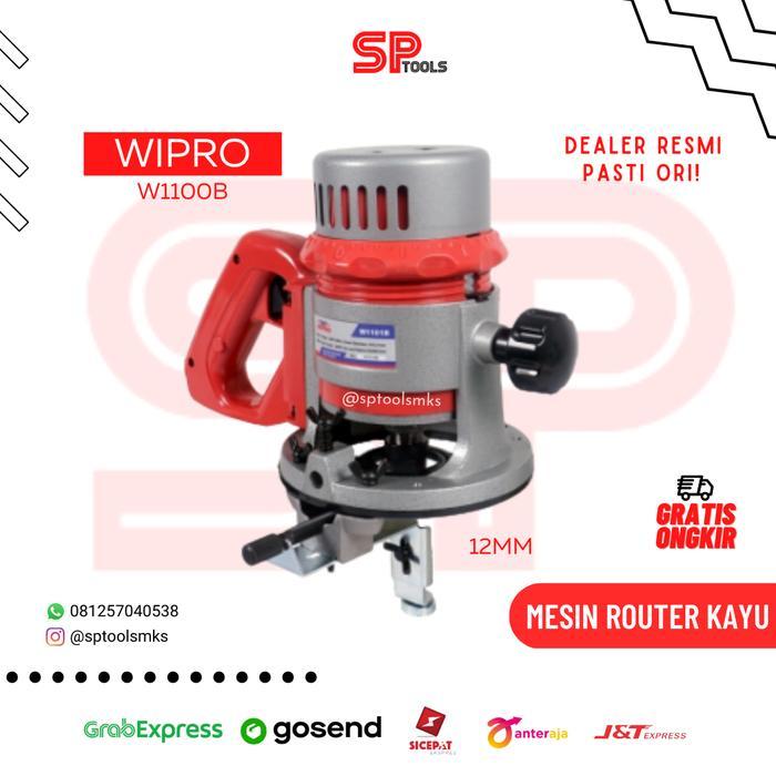 MESIN PROFIL / ROUTER BESAR KAYU 12MM WIPRO W1100B / W 1100 B