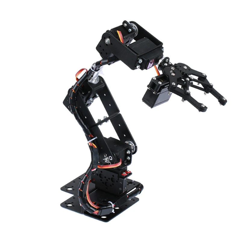 6 Dof Robot Arm Kit Manipulator Metal Alloy Mechanical Arm Clamp Claw Kit Mg996 Robot Diy Kit With