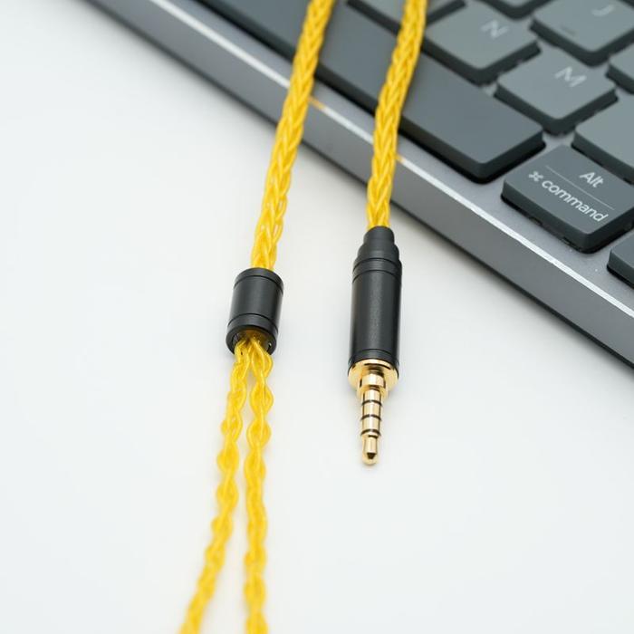 adra- Xinhs 8 Core Silver Plated Copper 3.5Mm / Usb Type C Upgrade Cable With Microphone Iem