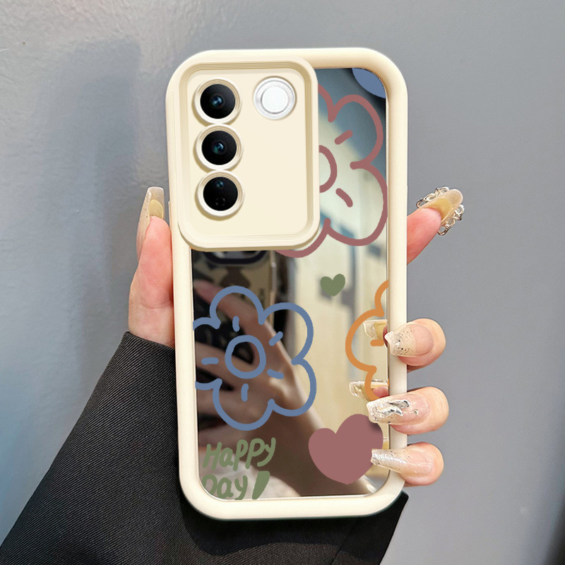Casing Hp Untuk VIVO V27 5G VIVO V27 Pro 5G S16 Pro 5G VIVO V27E 5G S16E 5G T2 4G Case Bunga Kartun 
