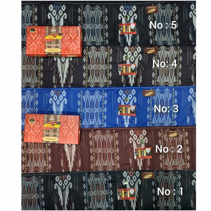 Sarung Atlas Idaman 555 Kembang Motif Bhs Sge