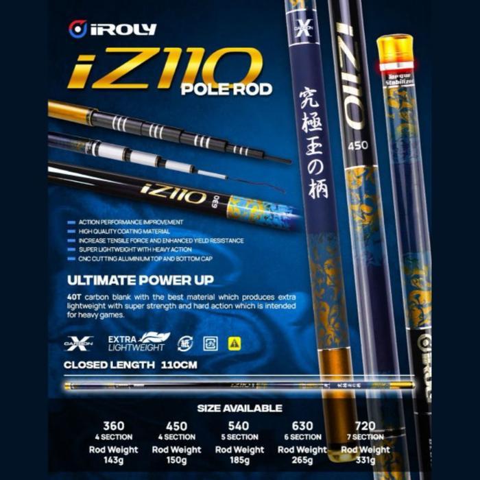 [FREE PACKING] JORAN POLE TEGEK IROLY IS110 IM110 IX110 IZ110 HIGH PERFORMANCE PREMIUM CARBON