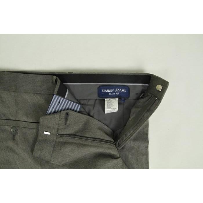 Celana Formal Panjang Pria Abu-abu Serat SlimFit STA WD & Co.