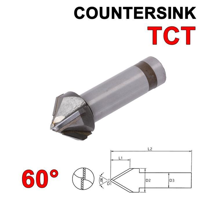 Countersink 16X60 TCT Mata Bor Champer 16 mm Milling Chamfering 16mm