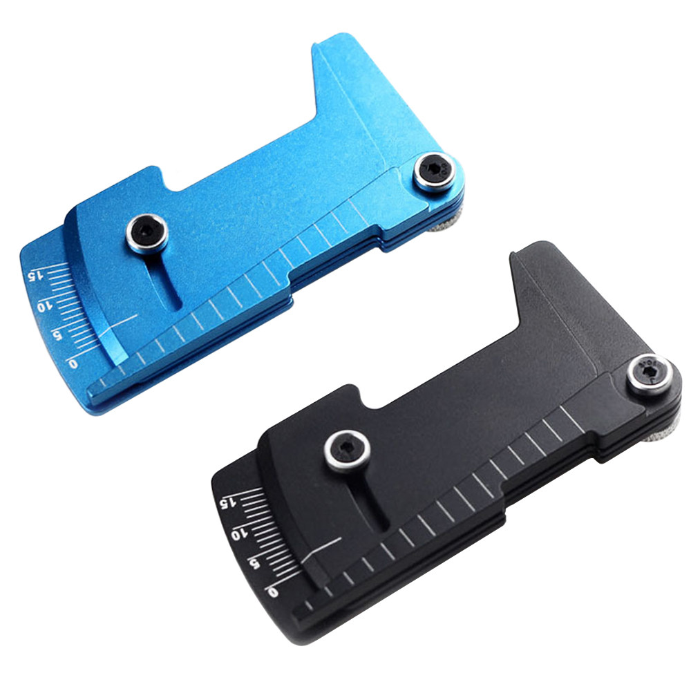 Alloy CNC Multi-functional Adjustable Ruler Car Height & Wheel Rim Camber Angle Measuring Template T