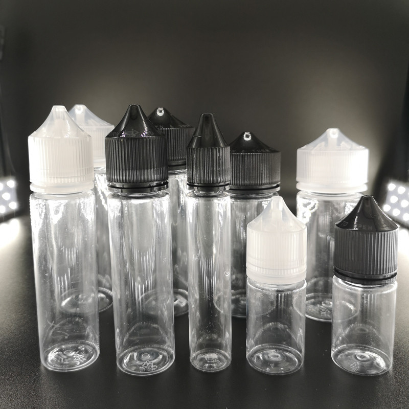 New 5pcs 30ml/60ml/100ml/120ml PET Plastic Empty Dropper E Liquid Eye Clear Water Bottles Long Tip C