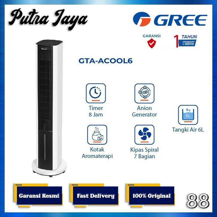 GREE Tower Air Cooler Anion Generator Aromaterapi 6L - GTA-ACOOL6 - GTA ACOOL6 - ACOOL6