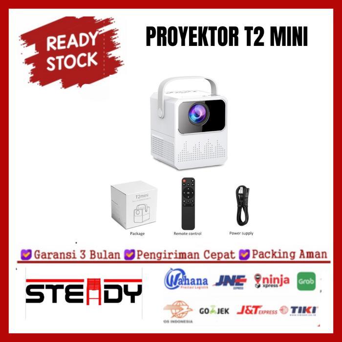Android Proyektor TV T2mini Bluetooth Smart Projector T2 Mini 6000 Lumen 4K HD