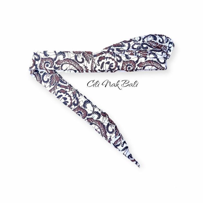 Udeng Bali Batik Ikat Kepala Pria Lepas