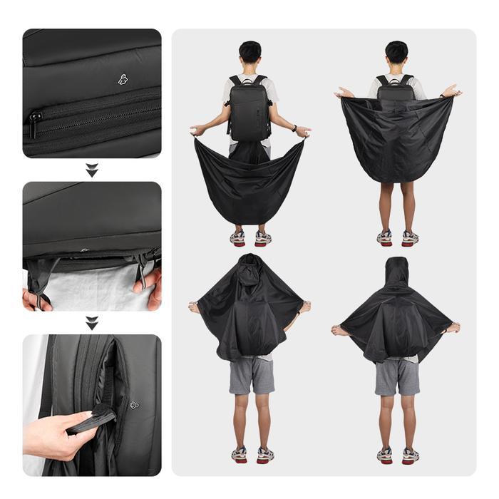 MARK RYDEN TAS RANSEL LAPTOP KERJA PRIA USB RAINCOAT 17 INCH MR9299