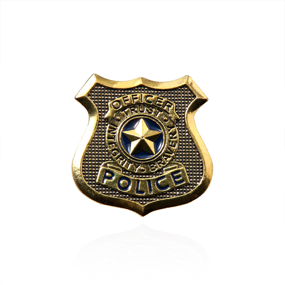 Game Raccoon City Police Badge Brooch Five Star Police Pin Cosplay Collect Props Men Women Backpack