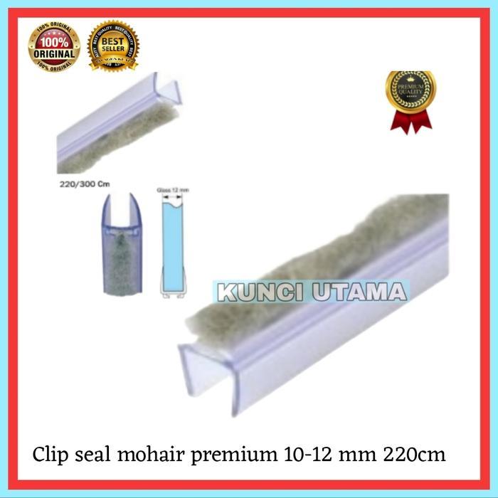 clip seal bulu mohair pintu kaca10-12mm mohair seal pintu kaca premium
