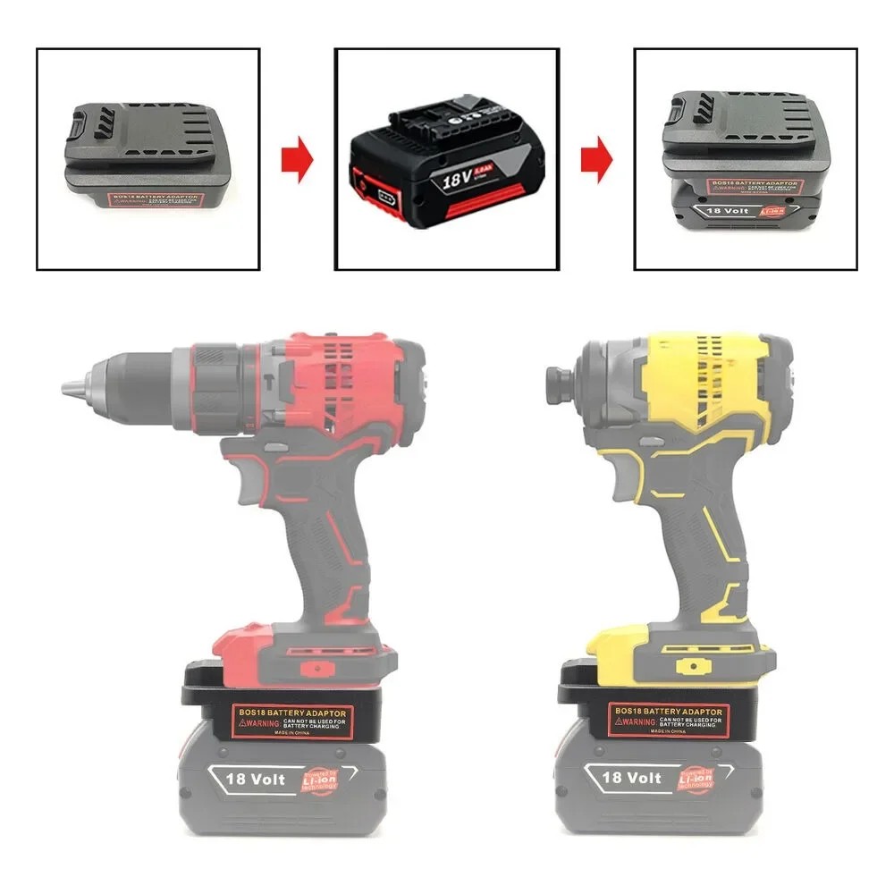 Battery Adapter for Bosch 18V Li-ion Battery Convert To for CRAFTSMAN 20V (V20) for Stanley 18V
