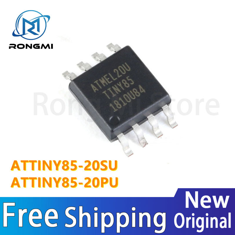 (10Pcs/Lot) 100% New original ATTINY85-20SU SOP8 ATTINY85-20PU DIP8 ATTINY85 20SU ATTINY85 20PU