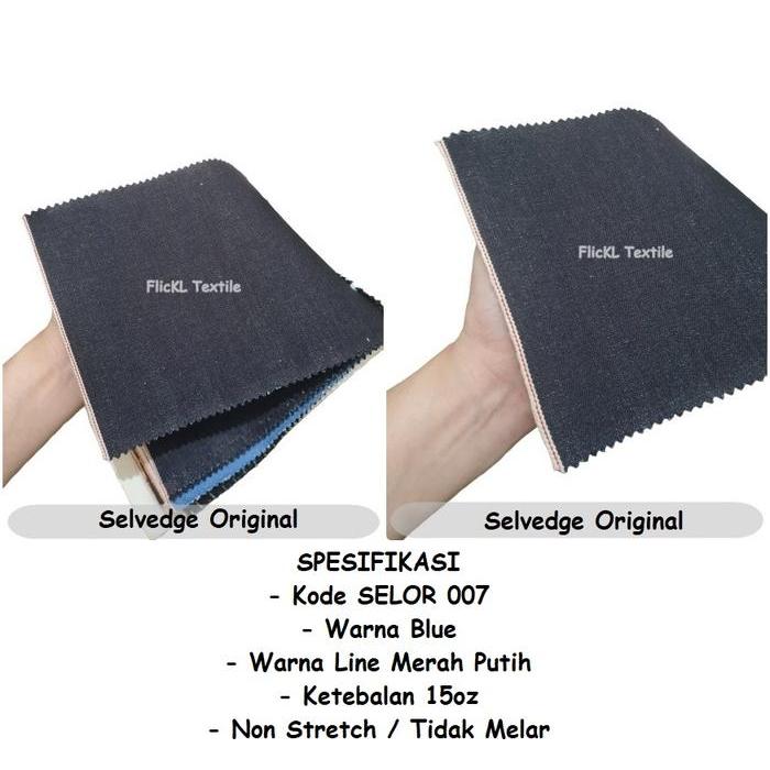 hez3- Kain Selvedge Bahan Jeans Selvedge Bk083 Denim Selvedge Bobber Original Denim Selvedge