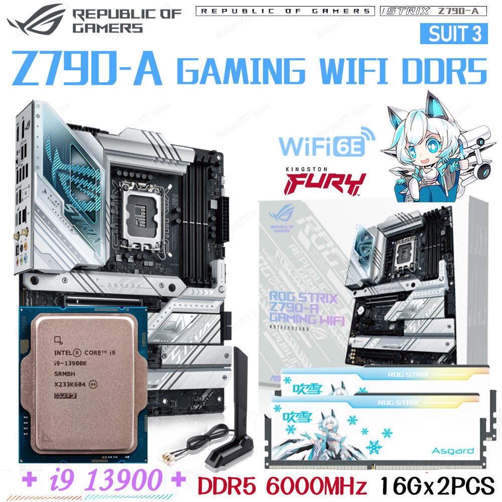 Intel Z790 Motherboard ROG STRIX Z790-A GAMING WIFI DDR5 USB PCI-E 5.0 Motherboard Support Intel Cor