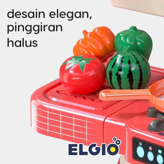 Promo Mainan Masak Masakan Jumbo 95Cm Kitchen Set Uap Dan Wastafel Dapur Spraying Mist Original