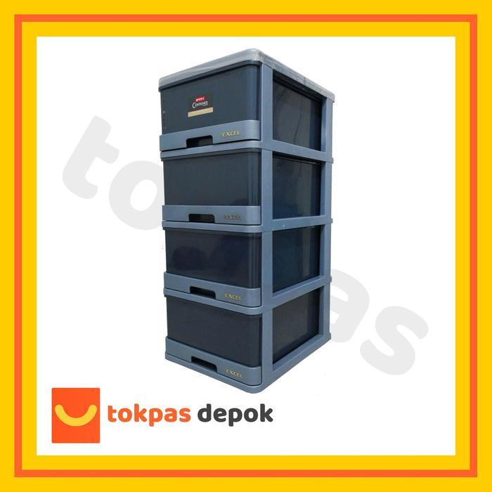 Lemari Pakaian Loker Plastik Lemari Laci Plastik Lion Star Susun 4 Excel Container M 4 Xc 9 Kabinet