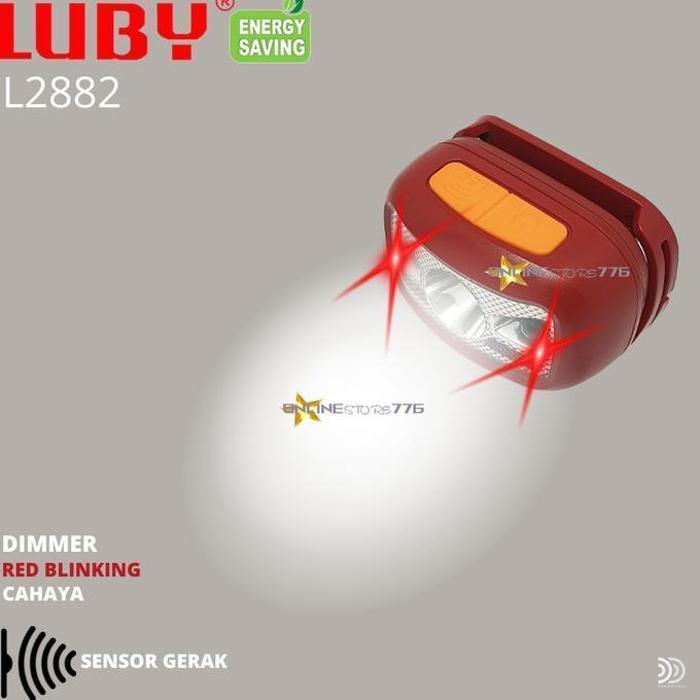 SENTER KEPALA LUBY L2882 / HEADLAMP LUBY L2882 / RECHARGEABLE