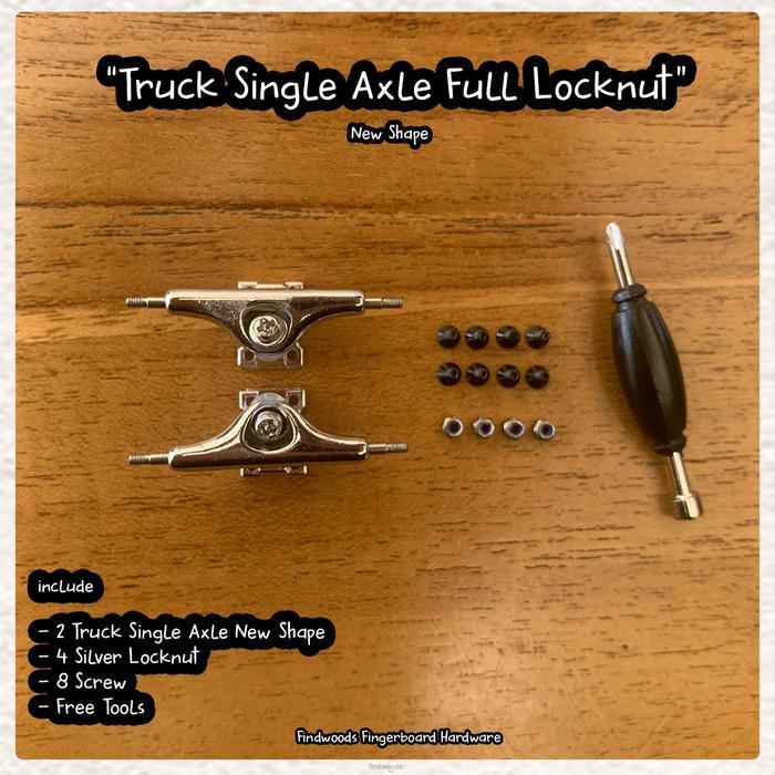 Fingerboard Truck Pro Single Axle New Shape Full Locknut Findwoods