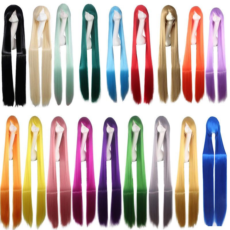 150 Cm Long Straight Wig Anime Cosplay Lavender Blue Blonde Beige 150Cm Hair Women'S Lolita Wig