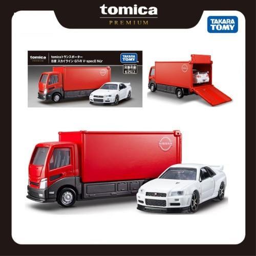 Ready 912590 Tomica Premium Transporter Nissan Skyline R34 GTR V Spec Nur Diecast