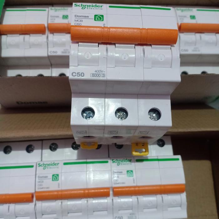 Ready Mcb Domae Schneider 3 Pole 3 Phase 50A