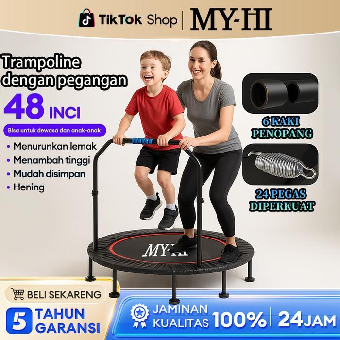 SALE MY-HI Trampolin Dewasa Alat Trampoline Lompat trampolin fitness trampolin olahraga Trampoline