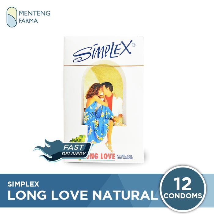 yuxf- Kondom Simplex Long Love Natural Male - Isi 12
