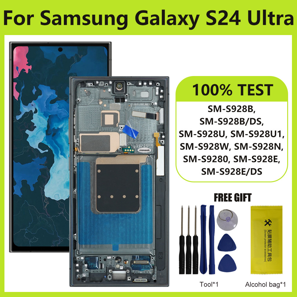 Amoled Replacement For Samsung S24 Ultra LCD Display Touch Screen With Fingerprint for Samsung