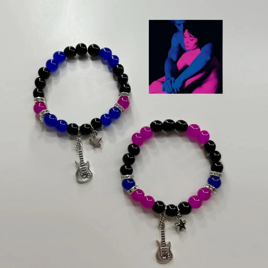 2Pcs/Set Fashion Couple Beads Bracelet Tv Girl Matching Bracelets Who Really Cares Album Inspired