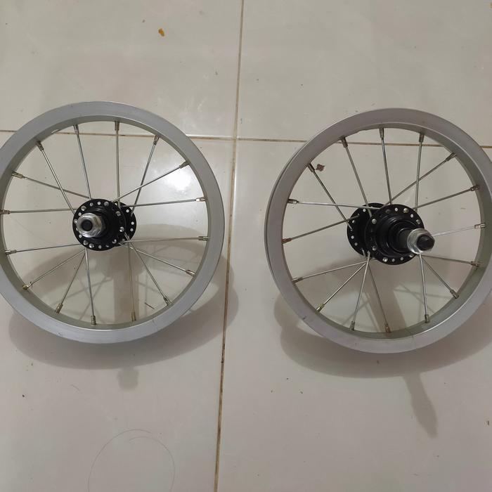 WHEELSET SEPEDA ANAK 12 RIMS VELG ALLOY DEPAN BELAKANG