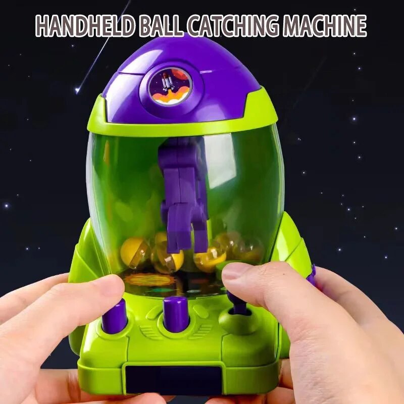Children's Rocket Ball Machine Toy Claw Machine Boy Small Home Cartoon Gacha