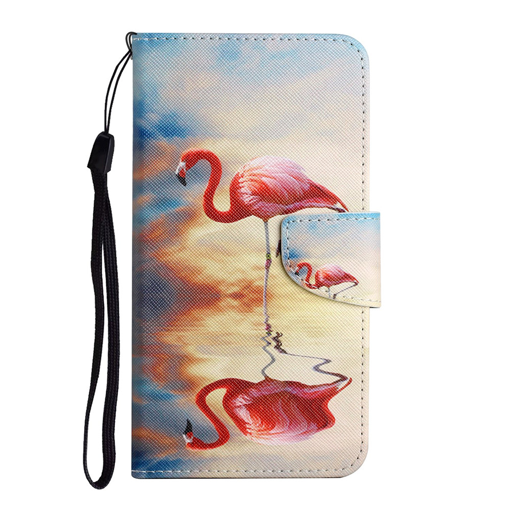 Cute Flower Cat Painted Leather Flip Case For Sony Xperia 1 ii 5 iii 10 III 10iii Wallet Card Holder