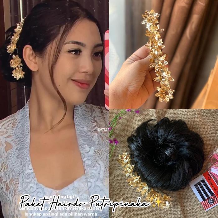 STARLIGHT BALI - Paket Hairdo Melati Standar / Karet Ulir + Semanggi Melati Standar + Box + Karet