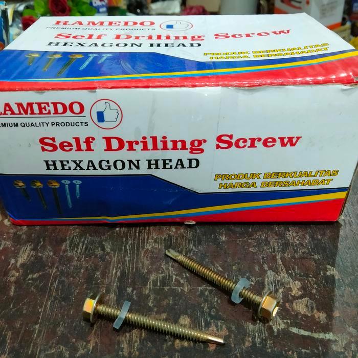 baut drilling 5 cm baut atap baja ringan 12 x 50 sekrup roofing perdos