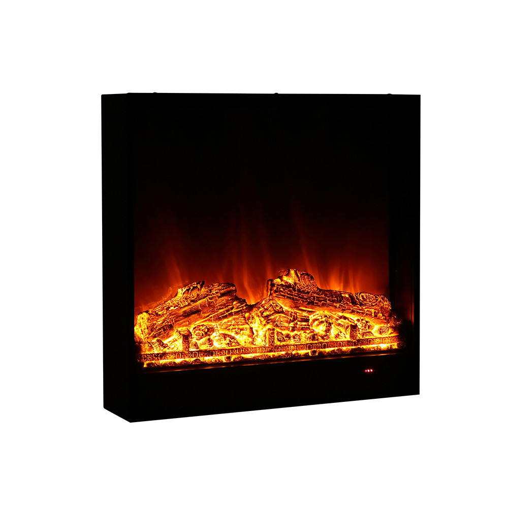 Customizable Length LED Electric Fireplace Steel Freestanding Heated Electric Fireplace For Hotel