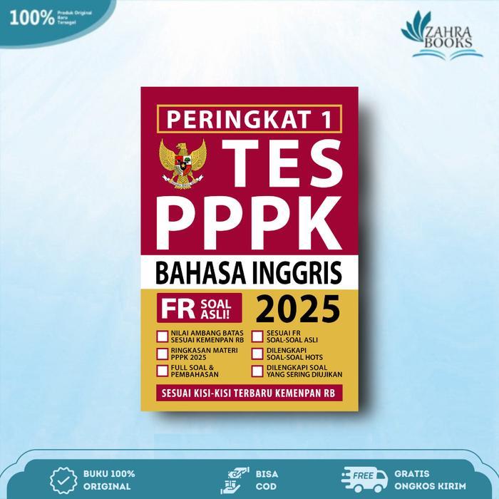 Buku Peringkat 1 PPPK GURU BAHASA INGGRIS 2025 - Media Eduka