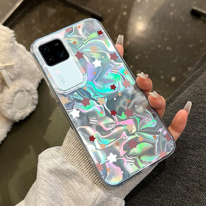 Casing Hp Untuk VIVO V30 5G V30 Pro 5G V30E 5G Case Pola Mouse Kartun Kreatif Casing ponsel riak air