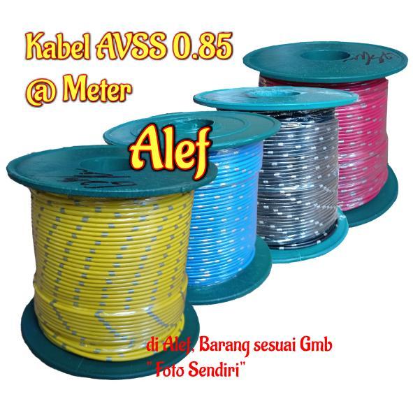 Kabel avss 0.85 biru merah kuning hitam hijau bintik bintik mobil