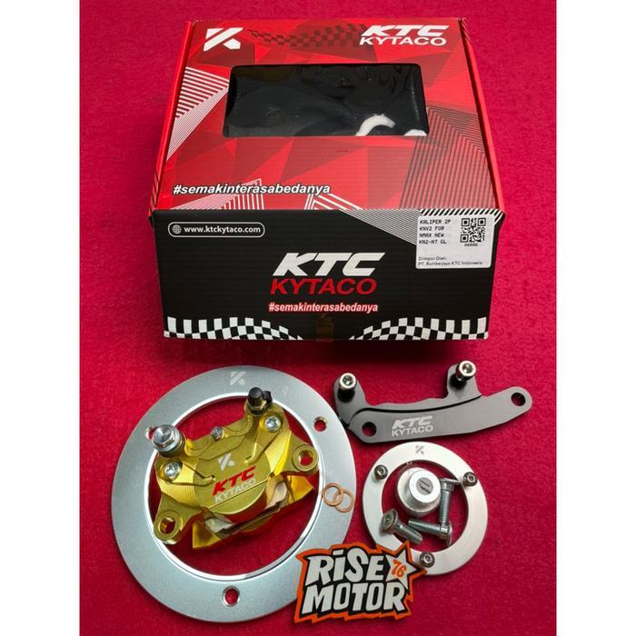 KALIPER KTC KYTACO 2 PISTON N NEW BELAKANG KN2 N7 GOLD